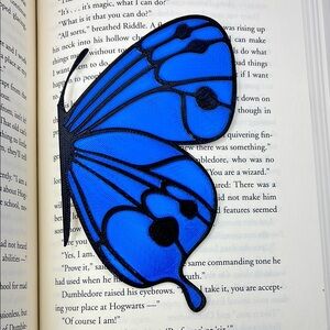 Blue Butterfly 3D Printed Bookmark